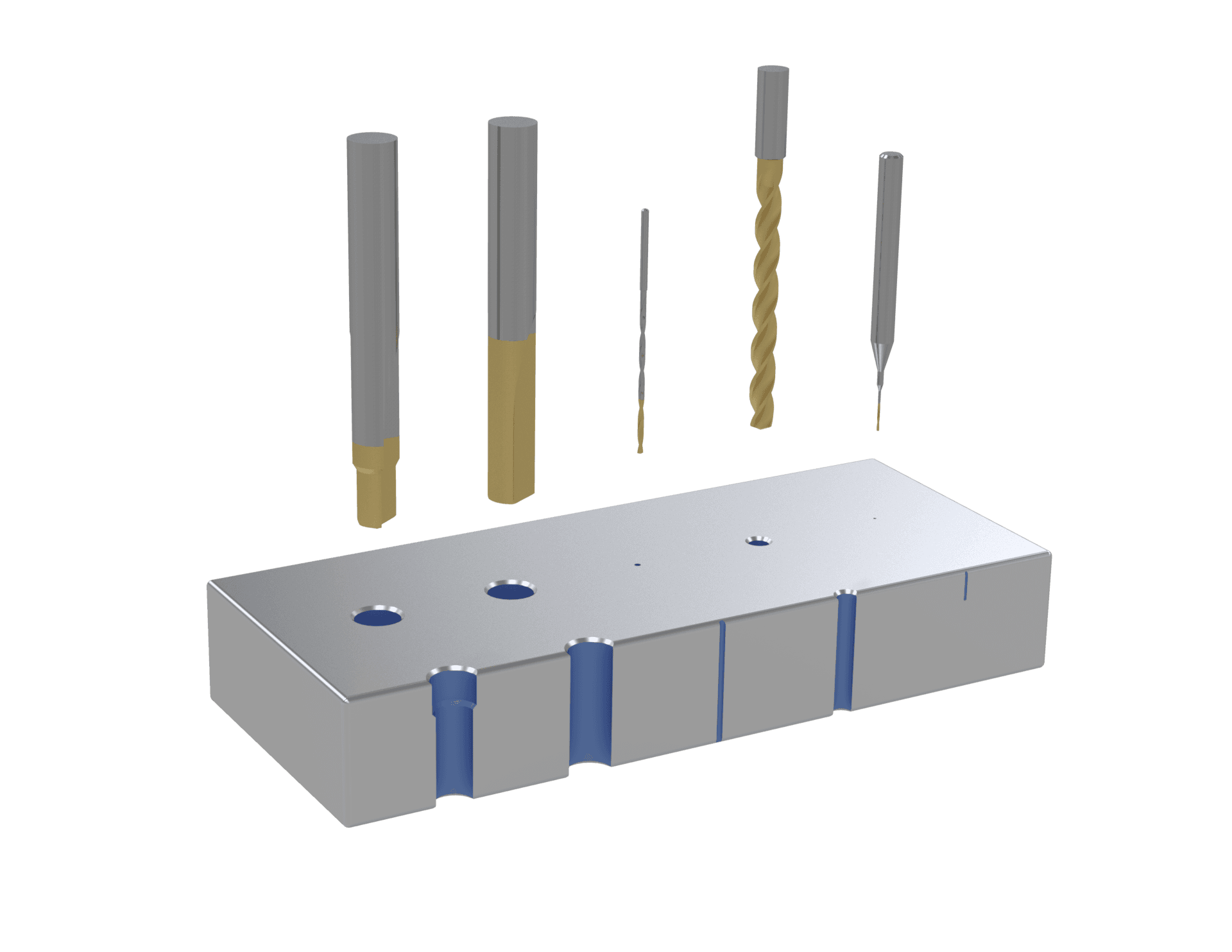 Spezialbohrer mit Nutenvariation und Mikrogeometrien